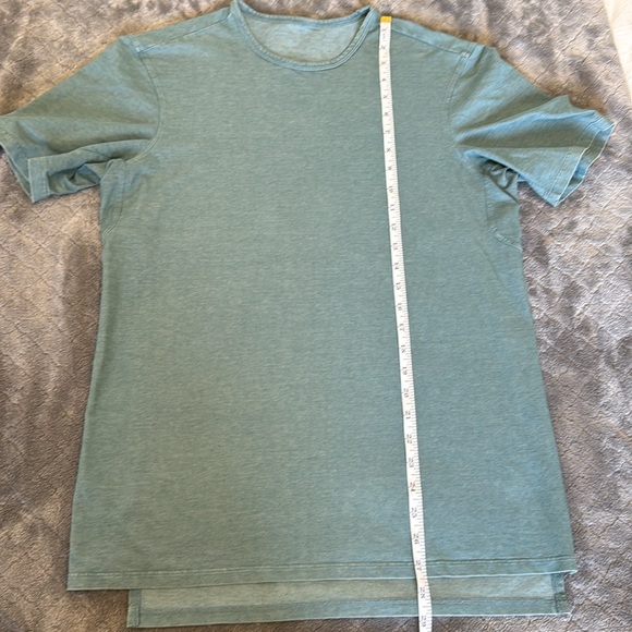 Mens Lululemon The Fundamental T *Wash Tye Dye Green T Shirt Size Small - Picture 2 of 6